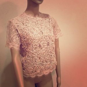 Peach Lace Blouse